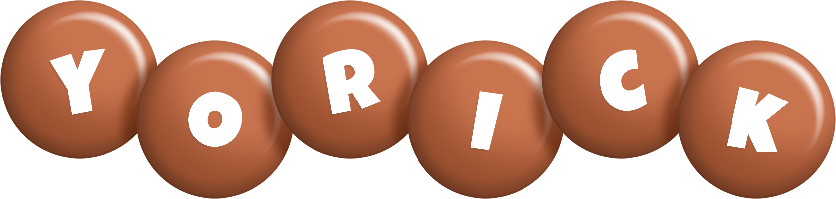 Yorick candy-brown logo