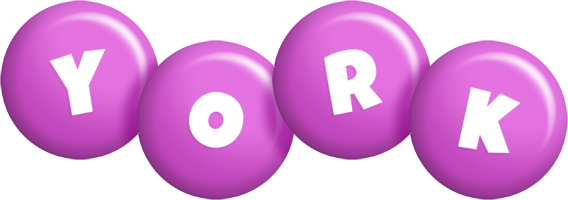 York candy-purple logo