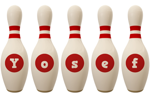 Yosef bowling-pin logo