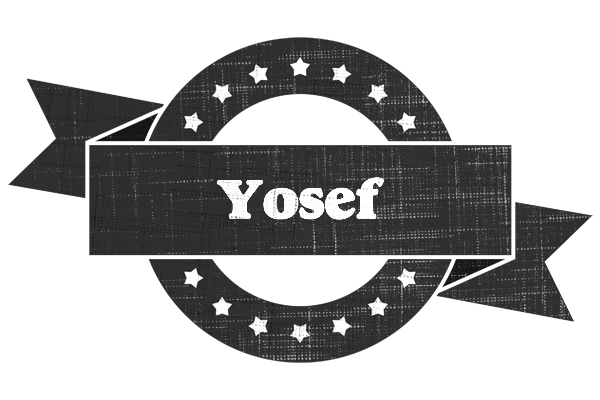 Yosef grunge logo