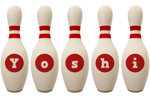 Yoshi bowling-pin logo