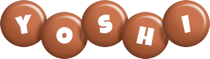 Yoshi candy-brown logo