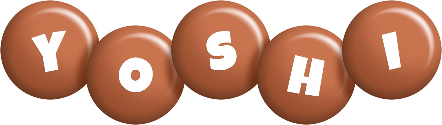 Yoshi candy-brown logo