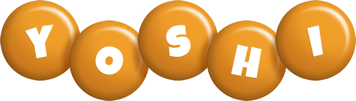 Yoshi candy-orange logo