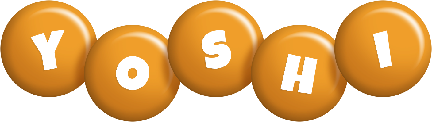 Yoshi candy-orange logo