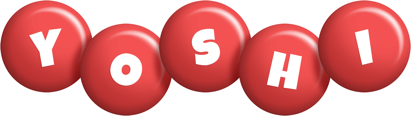 Yoshi candy-red logo