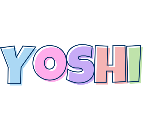 Yoshi pastel logo