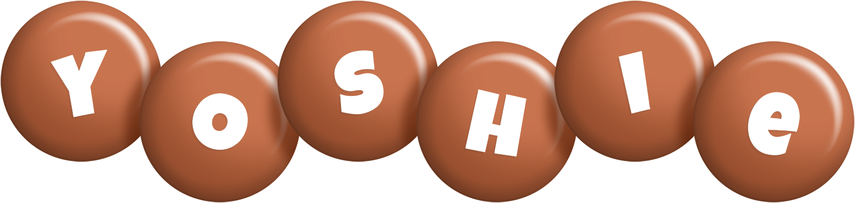 Yoshie candy-brown logo
