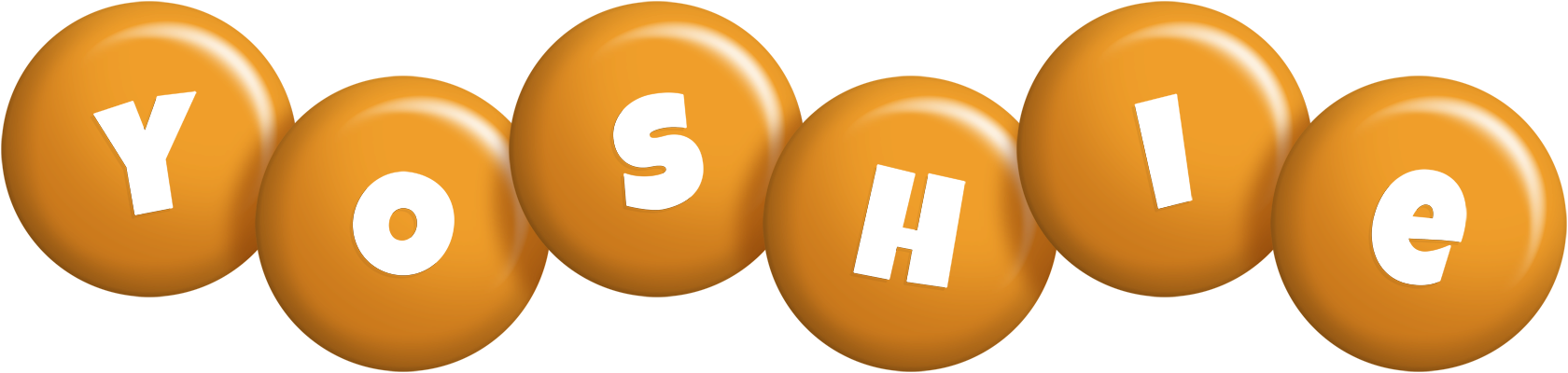 Yoshie candy-orange logo