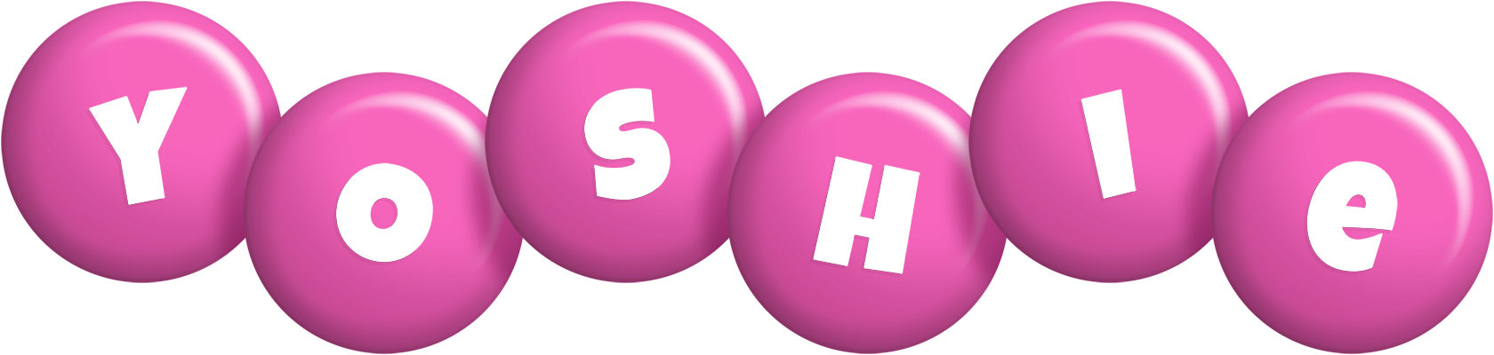 Yoshie candy-pink logo
