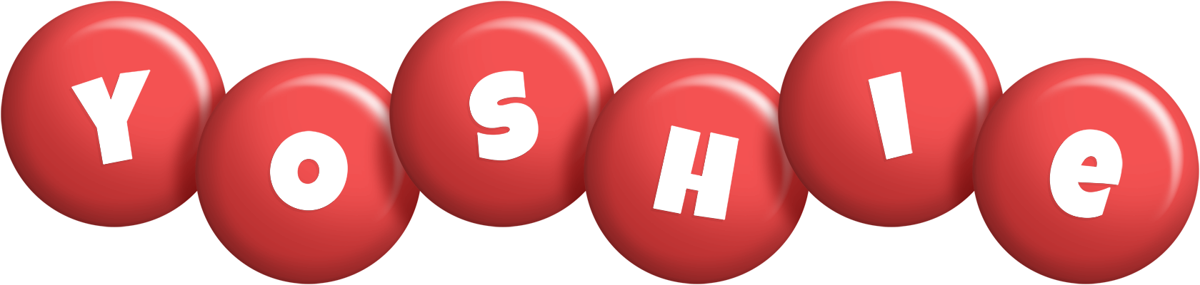 Yoshie candy-red logo