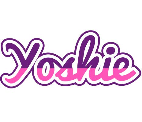 Yoshie cheerful logo