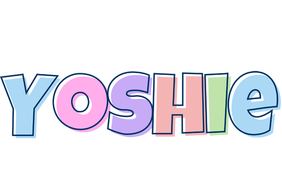 Yoshie pastel logo