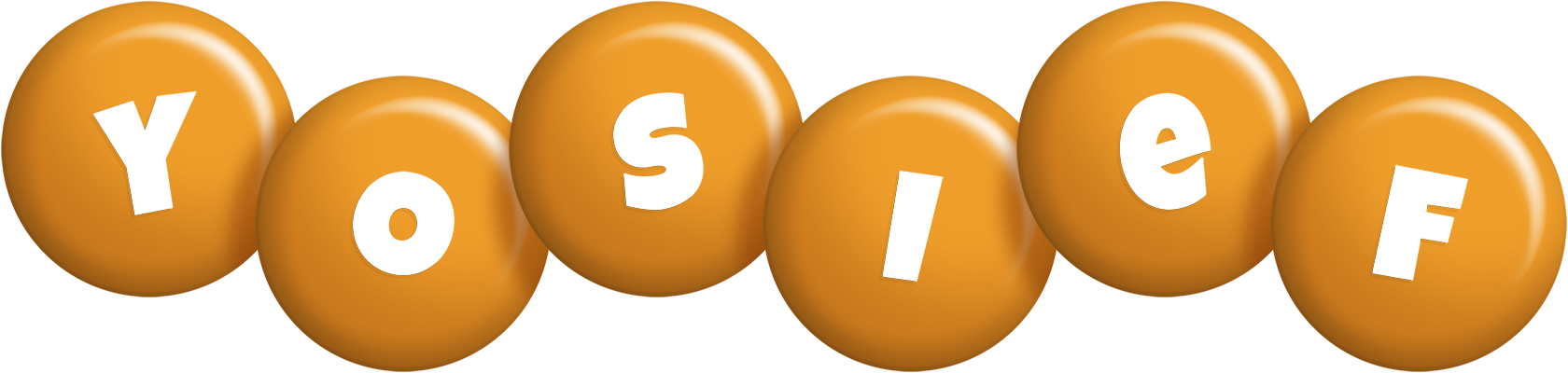 Yosief candy-orange logo