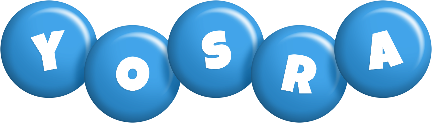 Yosra candy-blue logo