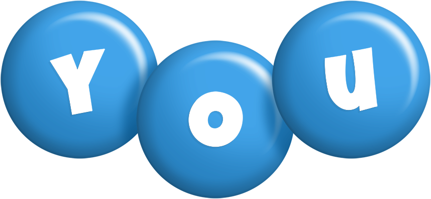 You candy-blue logo