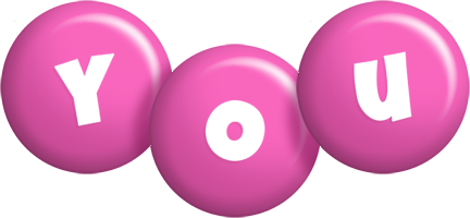 You candy-pink logo