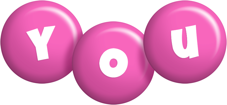 You candy-pink logo