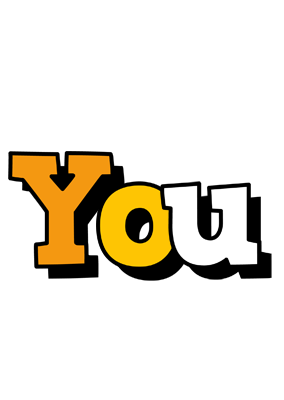 You cartoon logo