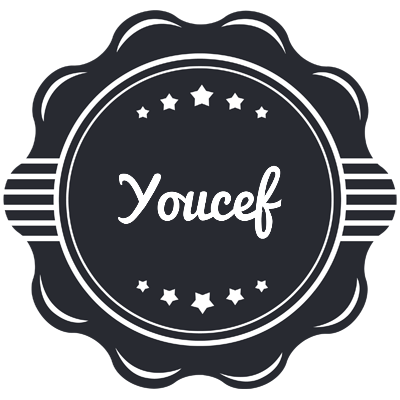 Youcef badge logo