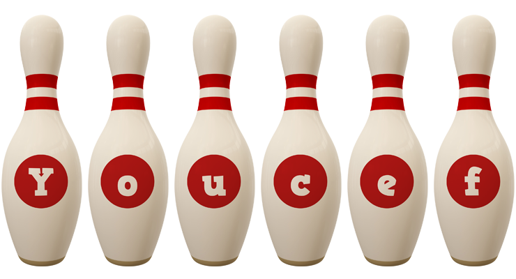 Youcef bowling-pin logo