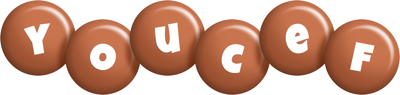 Youcef candy-brown logo