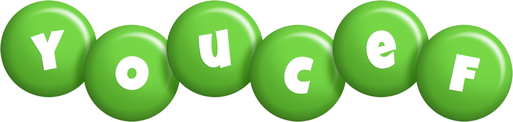 Youcef candy-green logo