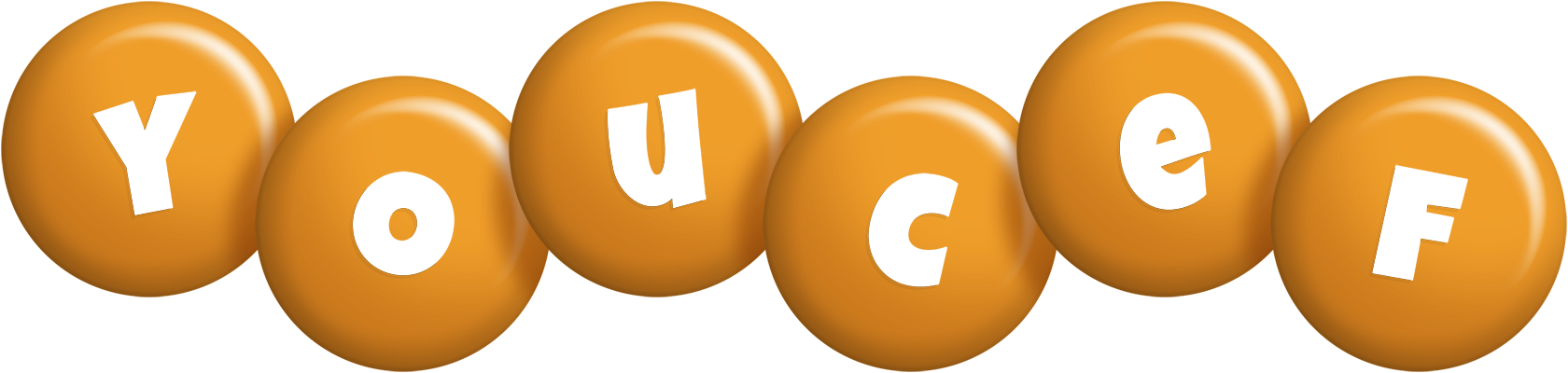 Youcef candy-orange logo