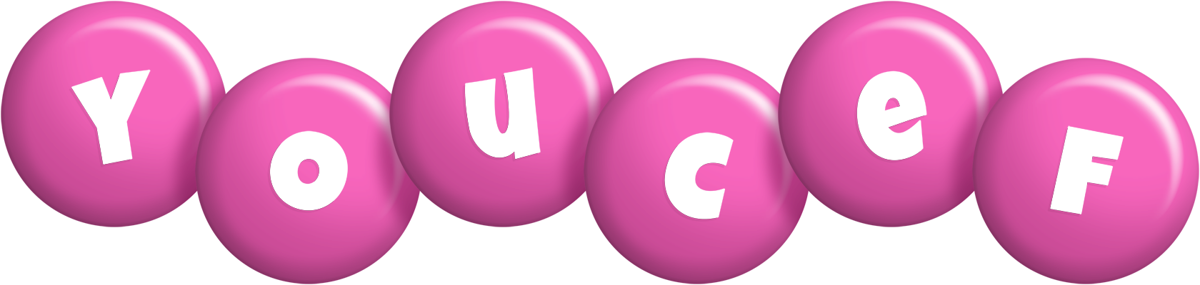 Youcef candy-pink logo