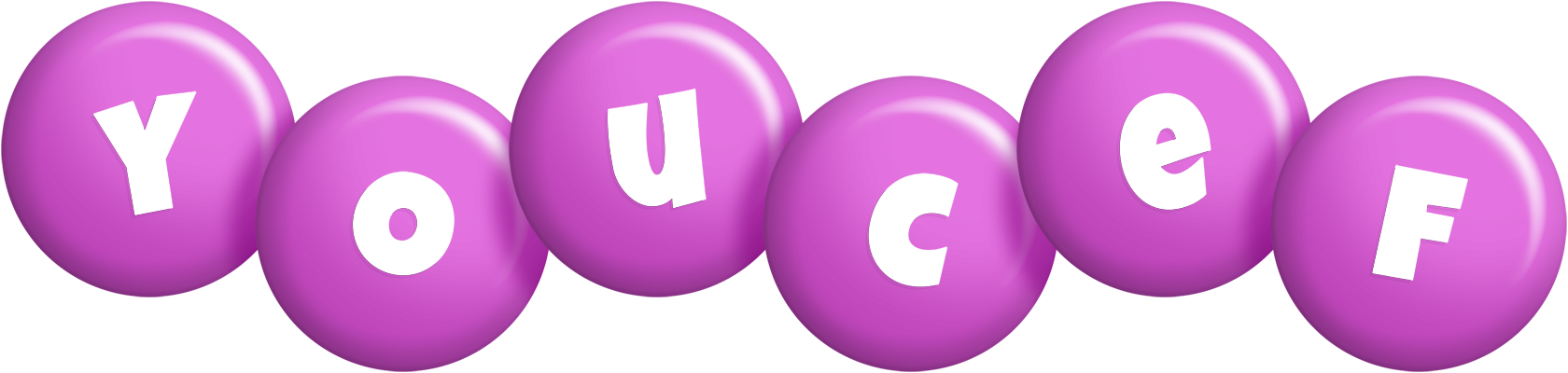Youcef candy-purple logo