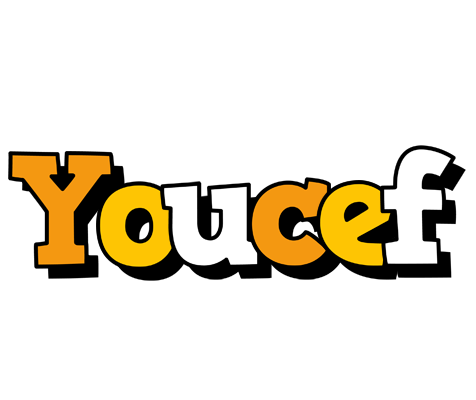 Youcef cartoon logo