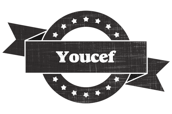 Youcef grunge logo