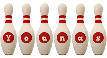 Younas bowling-pin logo