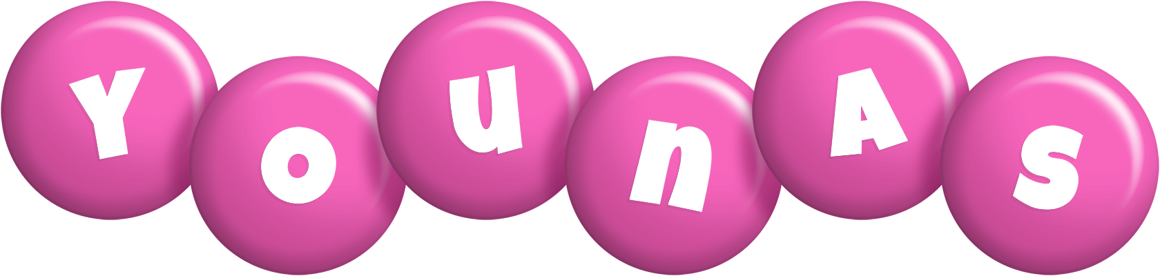 Younas candy-pink logo