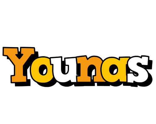 Younas cartoon logo