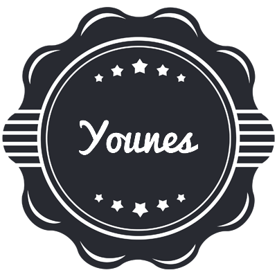 Younes badge logo