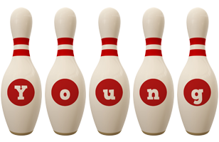 Young bowling-pin logo