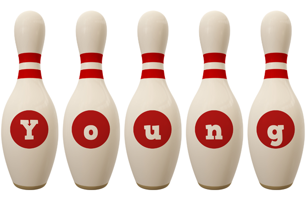 Young bowling-pin logo