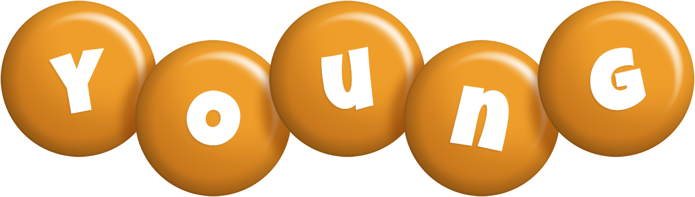 Young candy-orange logo