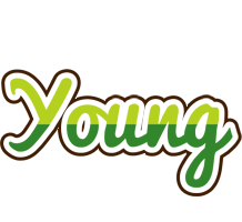 Young golfing logo