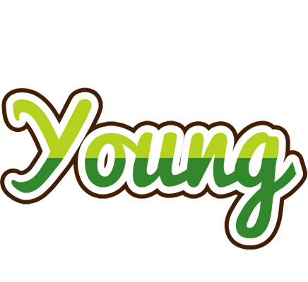 Young golfing logo