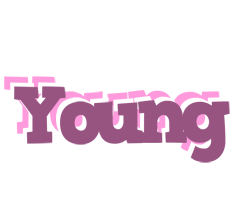 Young relaxing logo