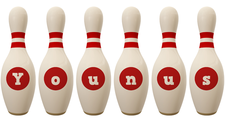 Younus bowling-pin logo