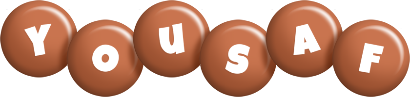 Yousaf candy-brown logo