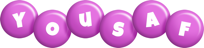 Yousaf candy-purple logo