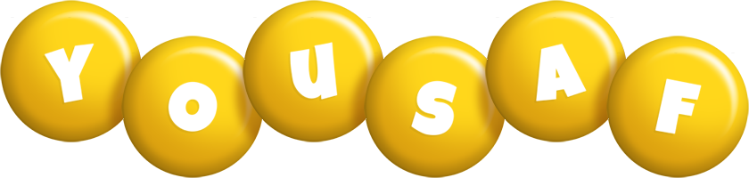 Yousaf candy-yellow logo