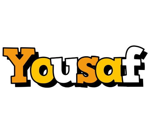 Yousaf cartoon logo