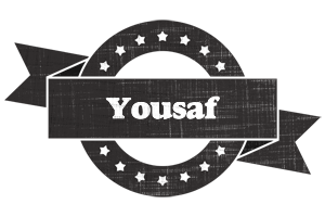 Yousaf grunge logo