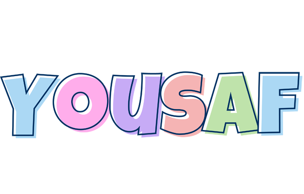 Yousaf pastel logo
