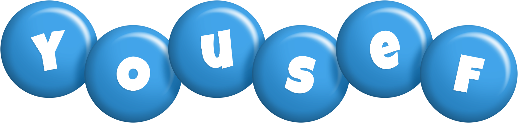 Yousef candy-blue logo